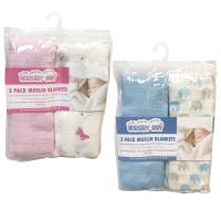 Couvertures mousselines (2 mcx)/ Muslin Blankets (2 pcs)