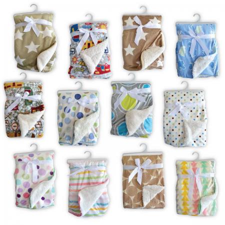 Couverture doublée pour bébé 30 x 40po.